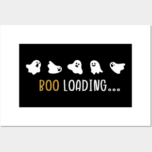 Boo loading Halloween joke Posters and Art